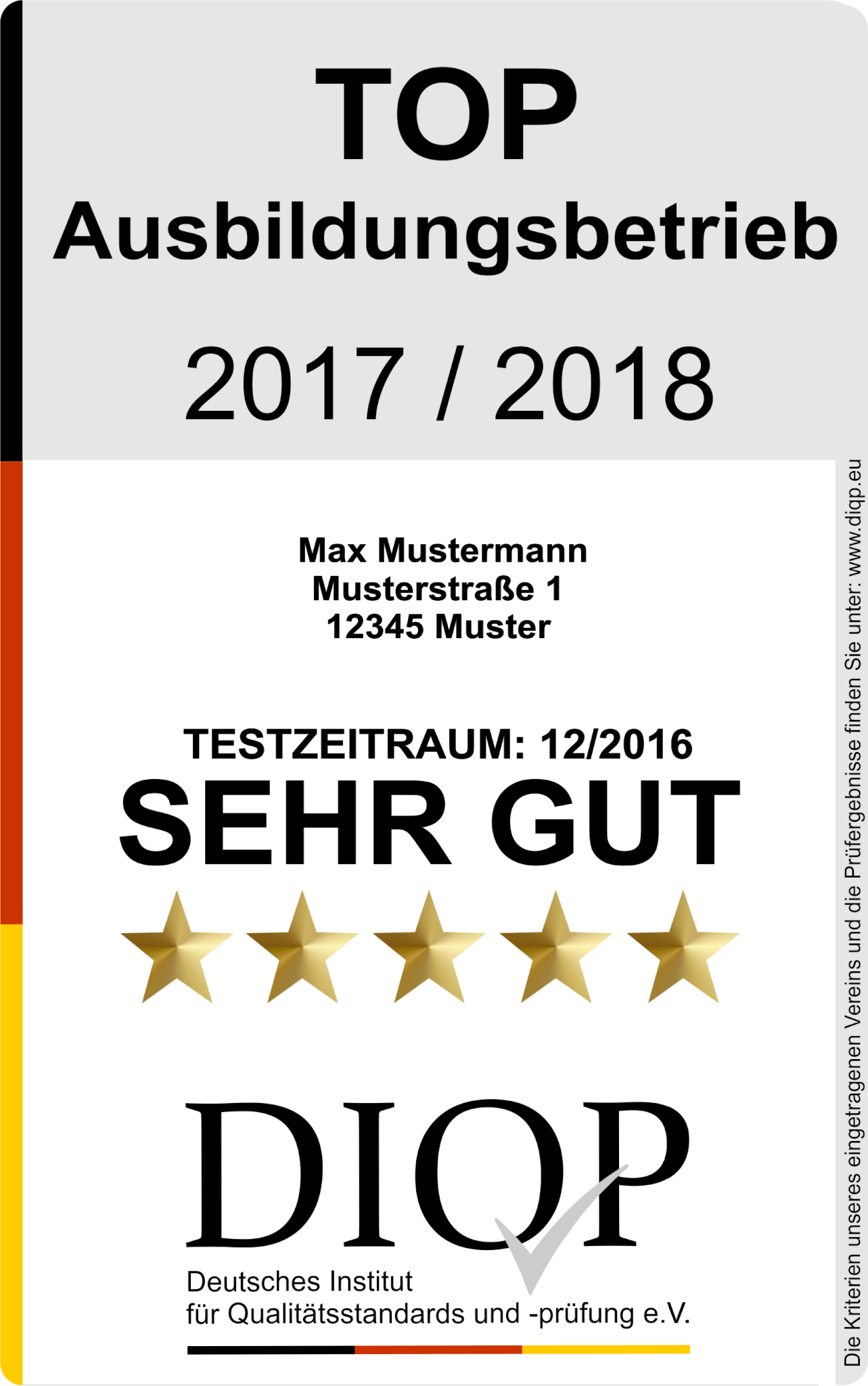 Top Ausbildungsbetrieb Werden Sie TOP AUSBILDUNSGSBETRIEB mit einer Zertifizierung als Top Ausbildungsbetrieb (DIQP)