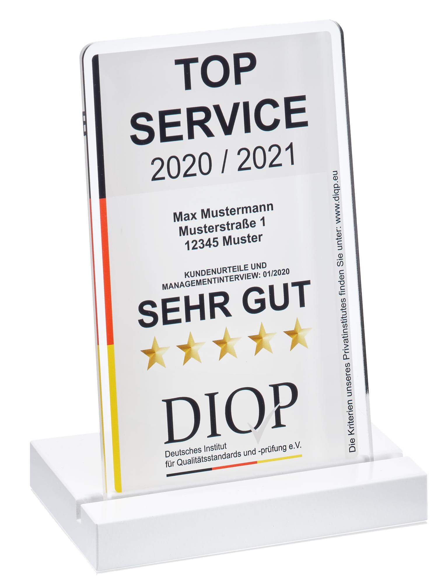 Aufsteller TOP SERVICE Aufsteller TOP SERVICE