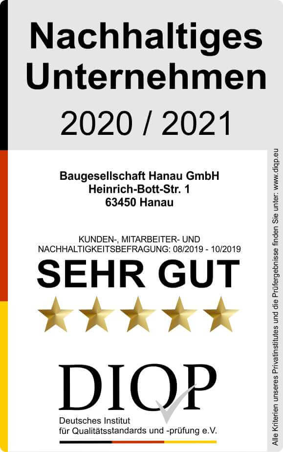 Nachhaltiges Unternehmen - Baugesellschaft Hanau