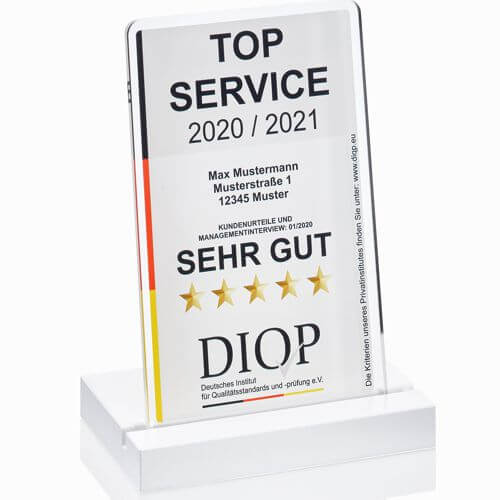 Top Service (DIQP) Qualitätssiegel TOP SERVICE