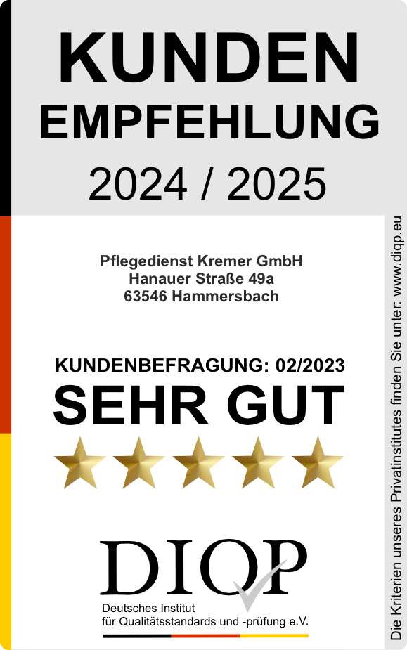 Kundenempfehlung - Kremer Pflegedienst