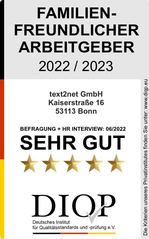 Familienfreundlicher Arbeitgeber Text2net