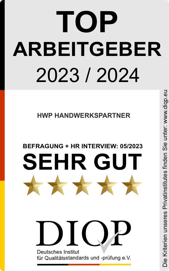 Top Arbeitgeber - HWP Handwerkspartner