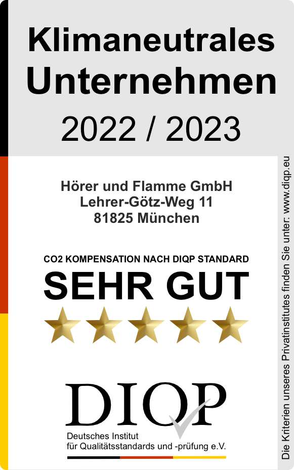 Klimaneutrales Unternehmen - Hörer und Flamme GmbH