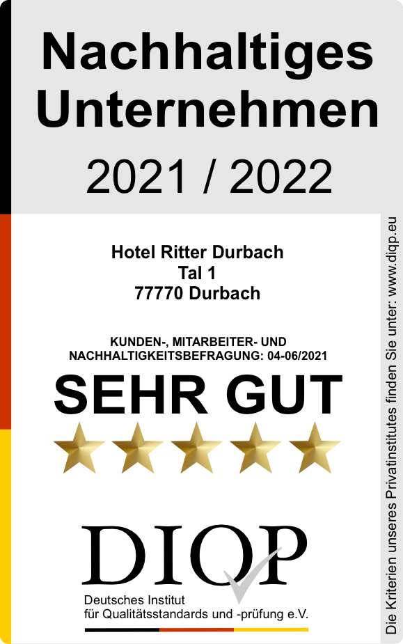 Nachhaltiges Unternehmen - Hotel Ritter Durbach