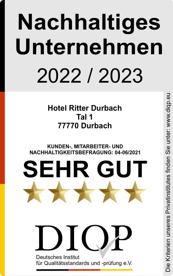 Nachhaltiges Unternehmen - Hotel Ritter Durbach