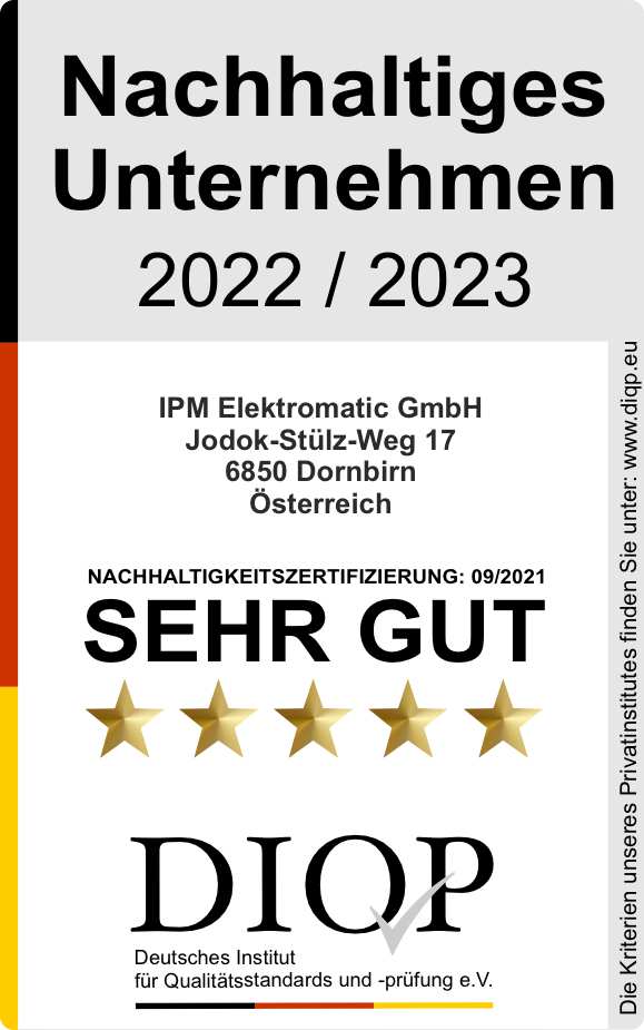 Nachhaltiges Unternehmen (DIQP) IPM Elektromatic GmbH