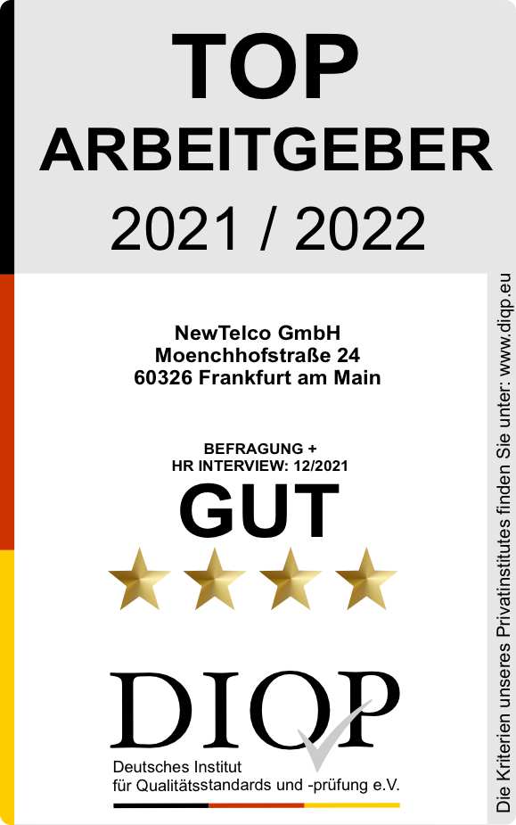 Top Arbeitgeber (DIQP) - New Telco GmbH
