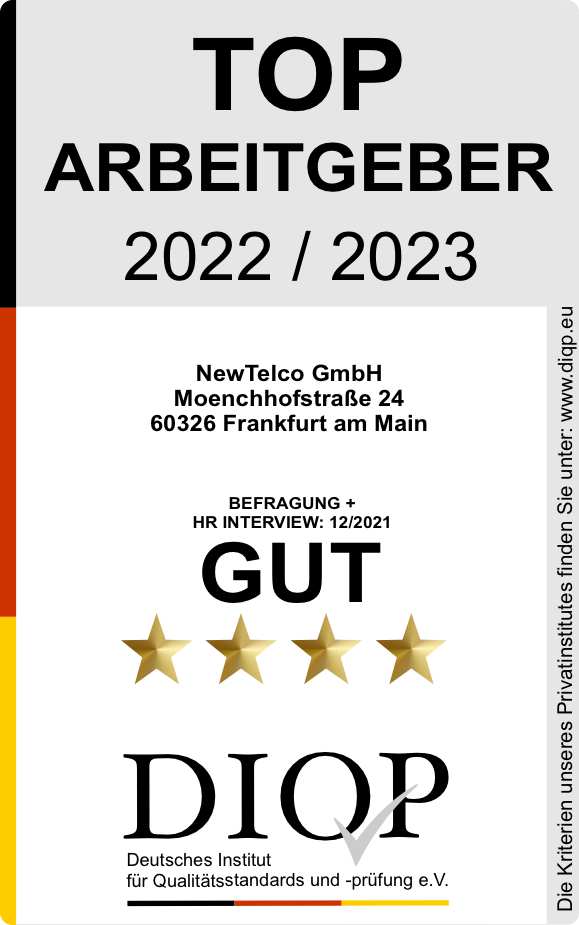 Top Arbeitgeber (DIQP) - New Telco GmbH