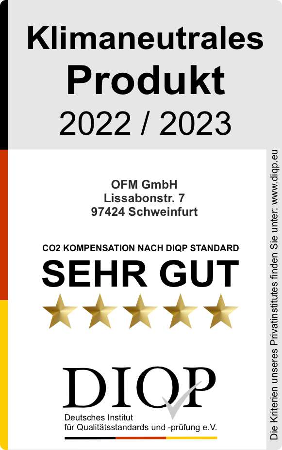 Klimaneutrales Produkt (DIQP) - OFM GmbH