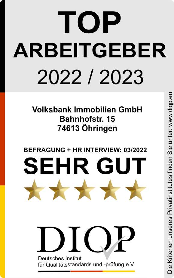 Top Arbeitgeber (DIQP) - Volksbank Immobilien