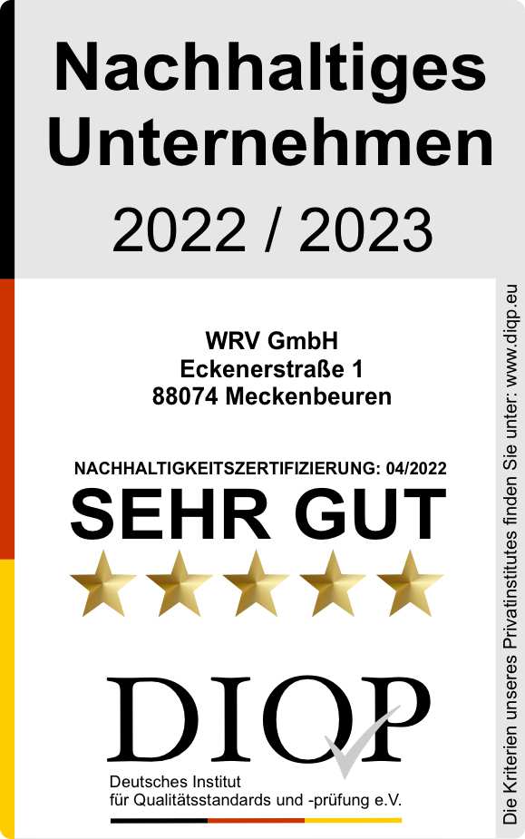 WRV GmbH Nachhaltiges Unternehmen