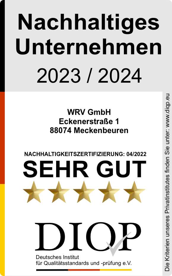 WRV GmbH Nachhaltiges Unternehmen