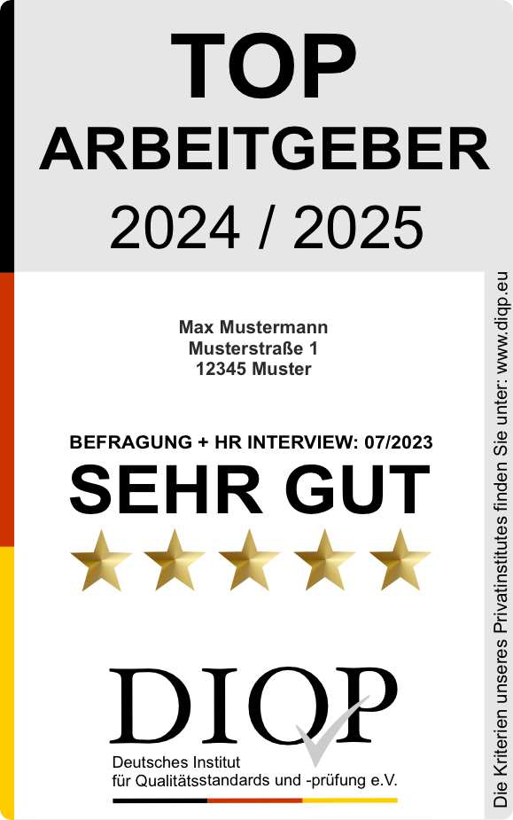 Top Arbeitgeber - Max Mustermann