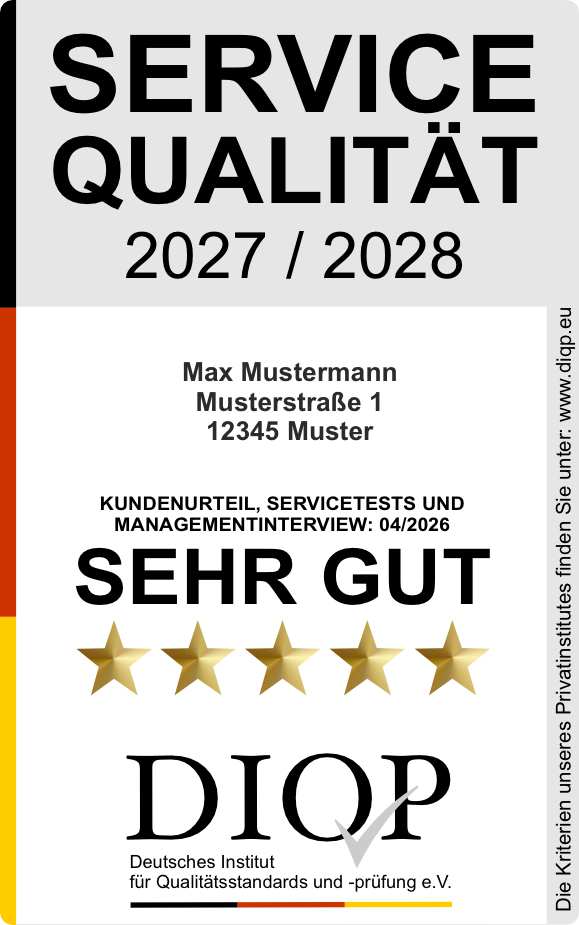 Gütesiegel Geprüfte ServiceQualität